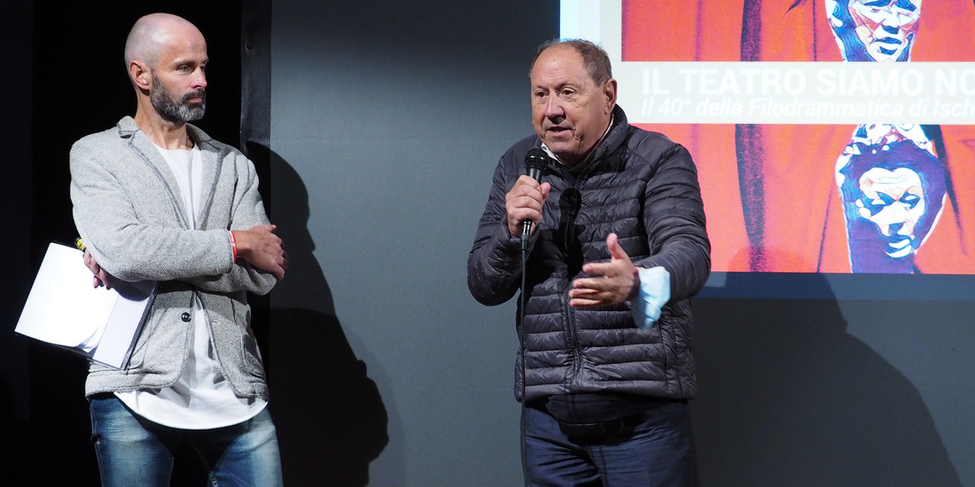 Gianluca Filippi e il presidente Cofas Gino Tarter