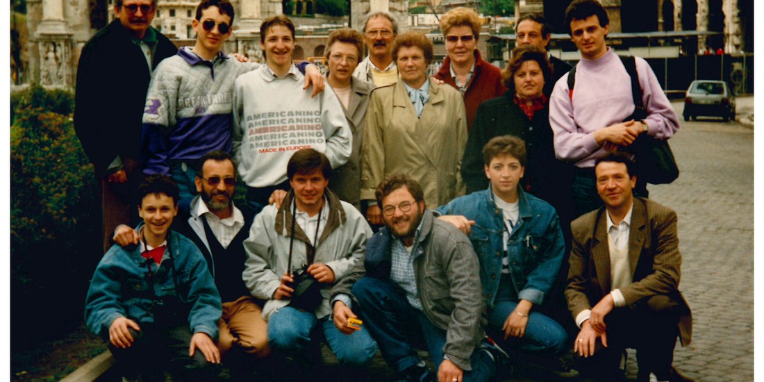 Foto di gruppo - gita a Roma (1989)